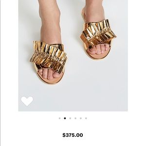 Loeffler Randall gold sandal